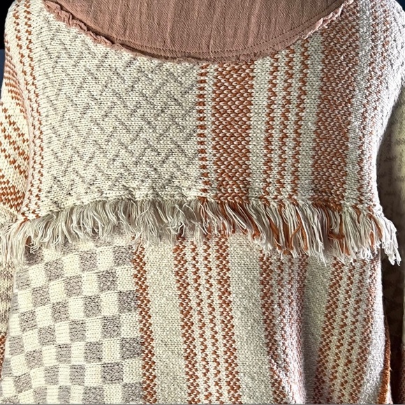 Free People Everything Nice Sugar Rose Pink Fringe Jacket M NWT - Picture 3 of 16